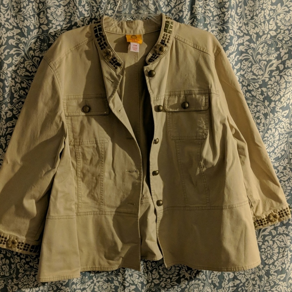 Khaki Jean Jacket 20W